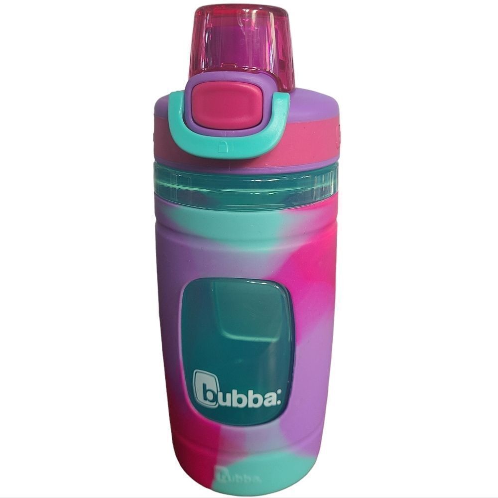 Bubba Water Bottle Colorful Pop Top Silicone Never Used Approx 24 oz‎